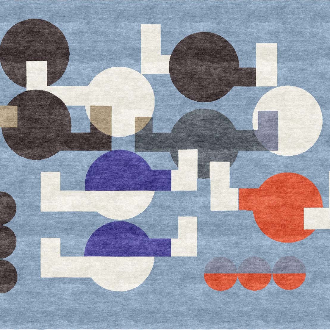 Immagine di Composizione di cerchi e angoli sovrapposti