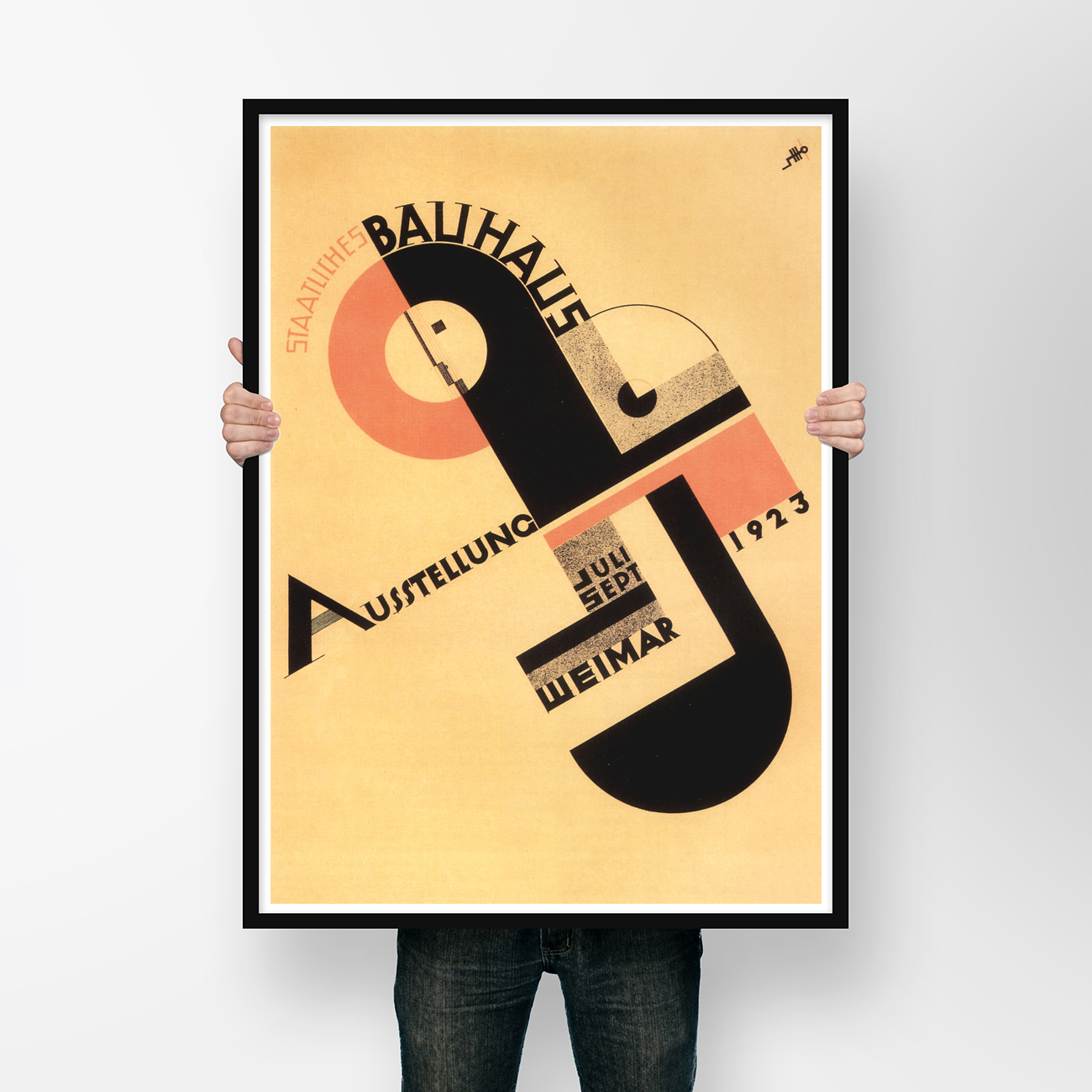 Immagine di Poster dell'esposizione del Bauhaus del 1923 di Joost Schmidt